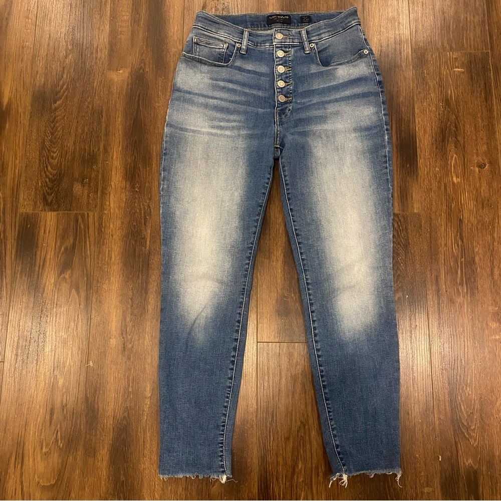 Lucky brand high rise skinny ankle Bridgette jeans size 10
